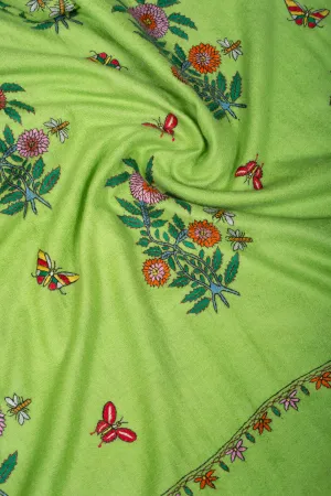 Heeposh Butterflies Butidar Pashmina Embroidered Shawl