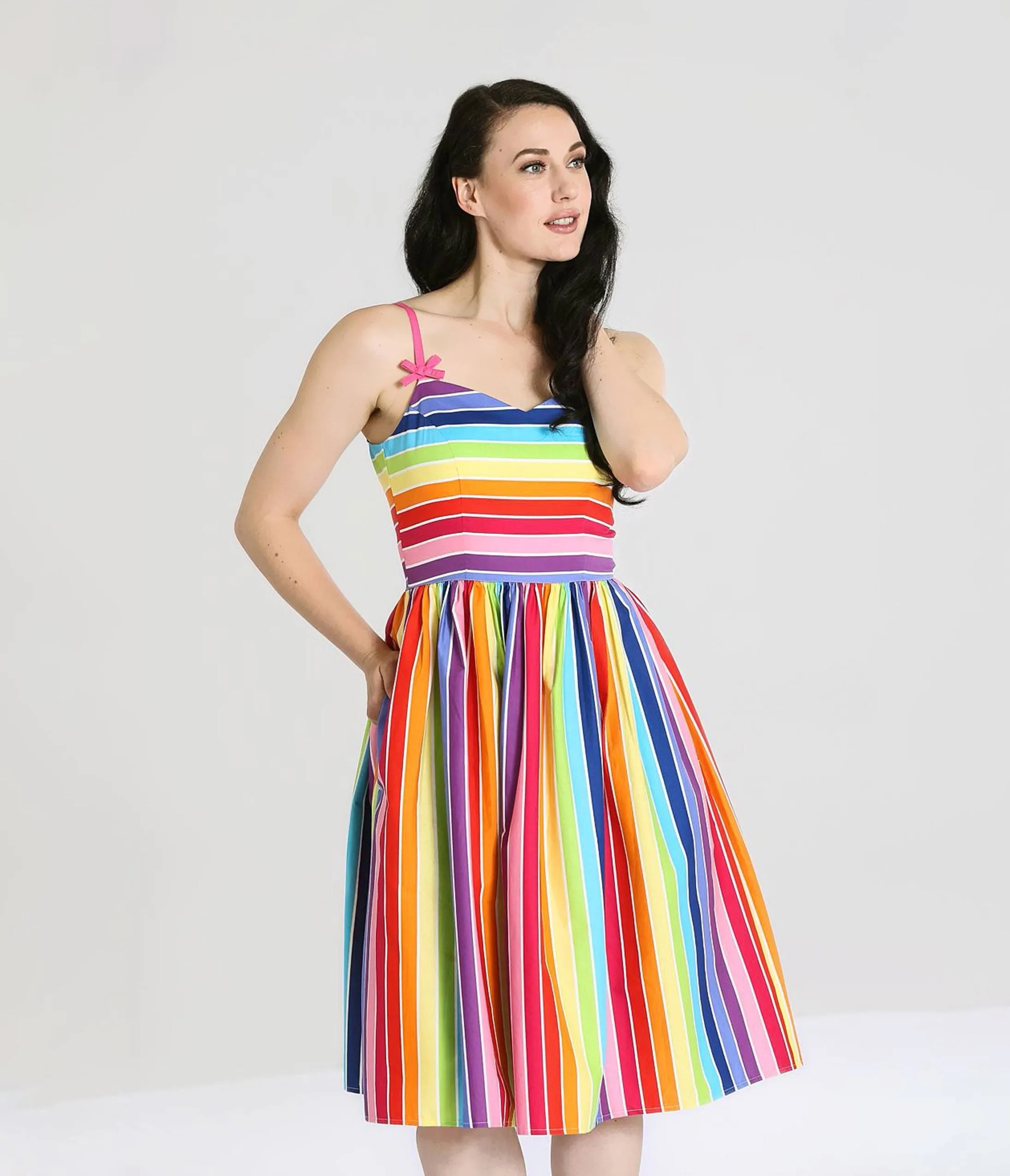Hell Bunny 1950s Over The Rainbow Swing Dress