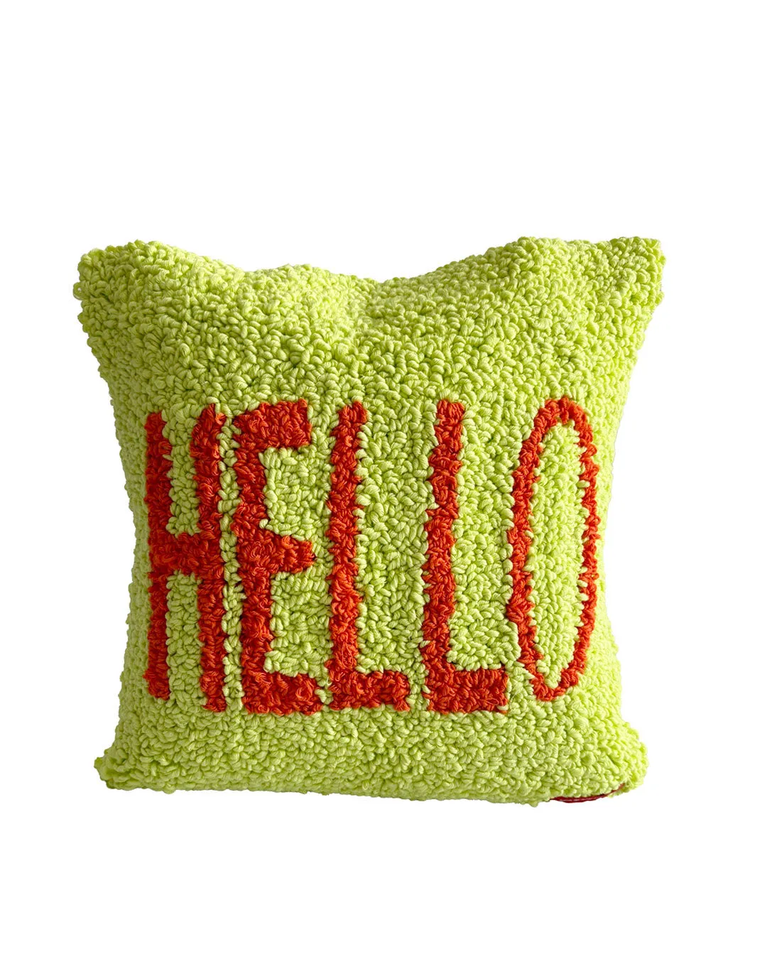 Hello pillow cover