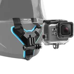 Helmet Belt Mount   Waterproof Housing Protective Case for GoPro HERO7 Black /6 /5