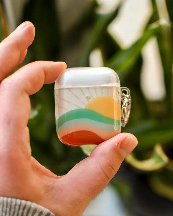 Here Comes the Sun | Colorblock Sunset AirPods Case