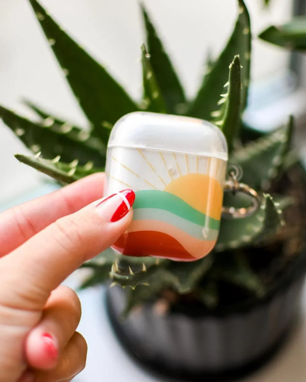 Here Comes the Sun | Colorblock Sunset AirPods Case