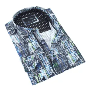 Hibiscus Gingham Button Down Shirt