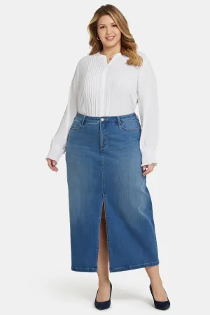 High Rise Long Skirt In Plus Size - Fairmont