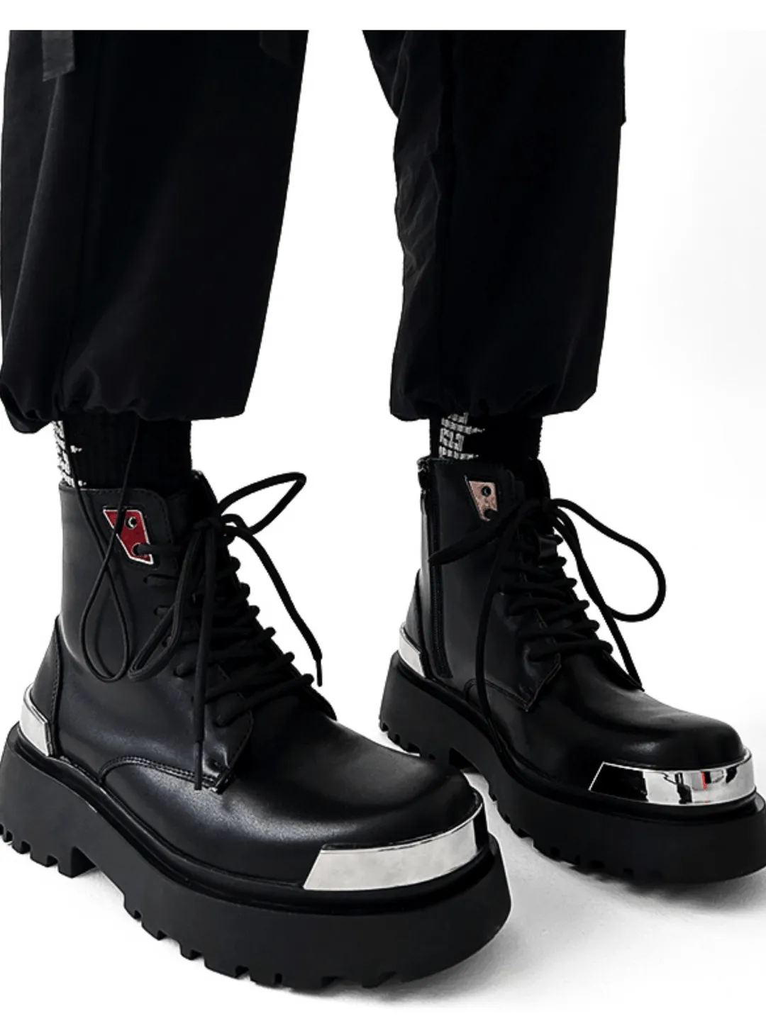 High-top Motorcycle  Leather Work Boots  na1126