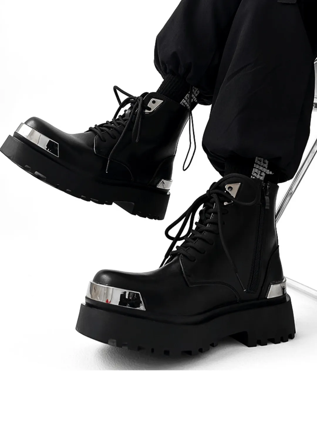 High-top Motorcycle  Leather Work Boots  na1126