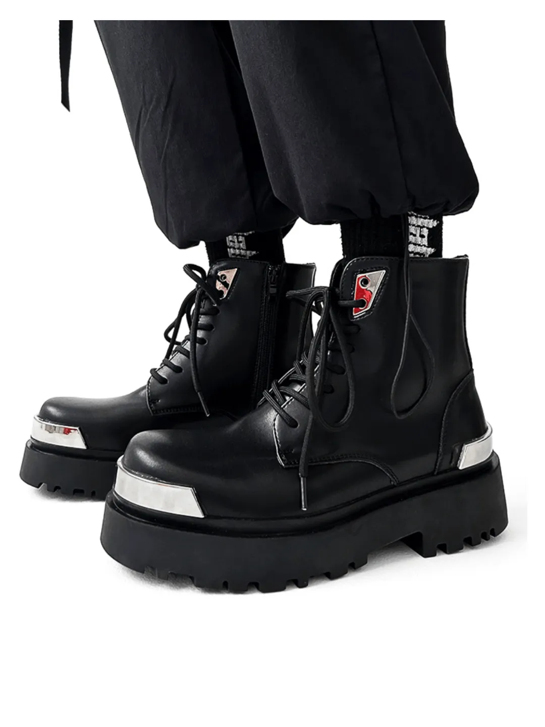 High-top Motorcycle  Leather Work Boots  na1126
