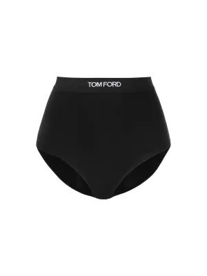 High-Waisted Logo Briefs