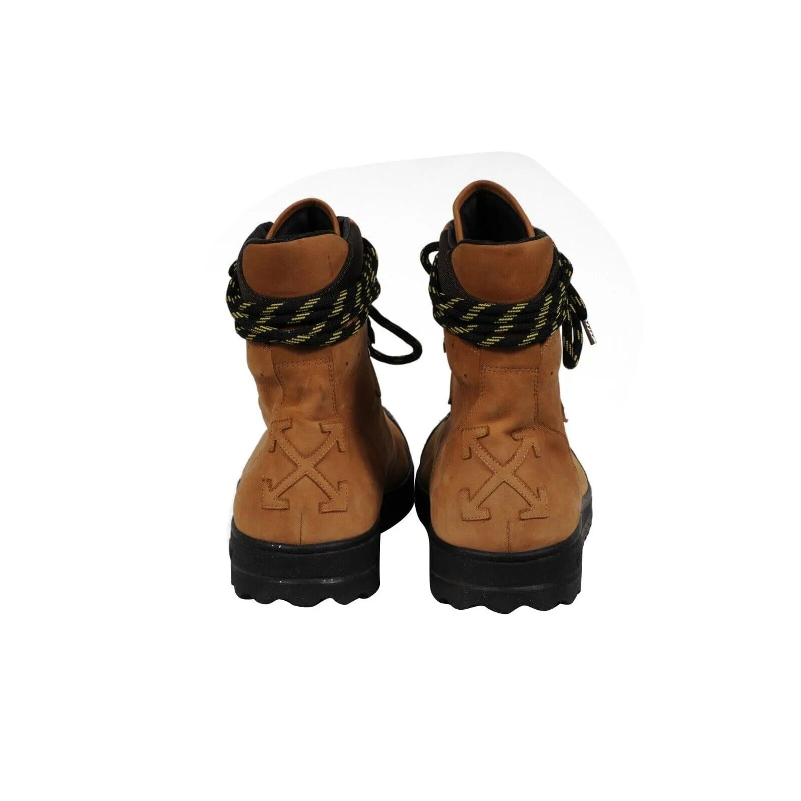Hiking Boots Brown Tan Black Nubuck Rubber Sole