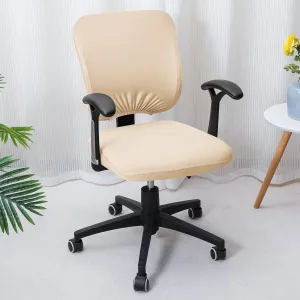 HOKIPO 140gsm Stretchable Office Chair Cover, Beige