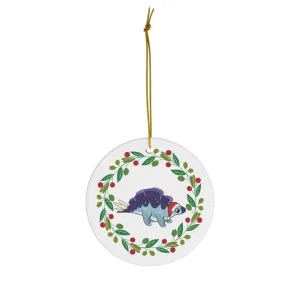Holiday Wuerhosaurus - Ceramic Ornament