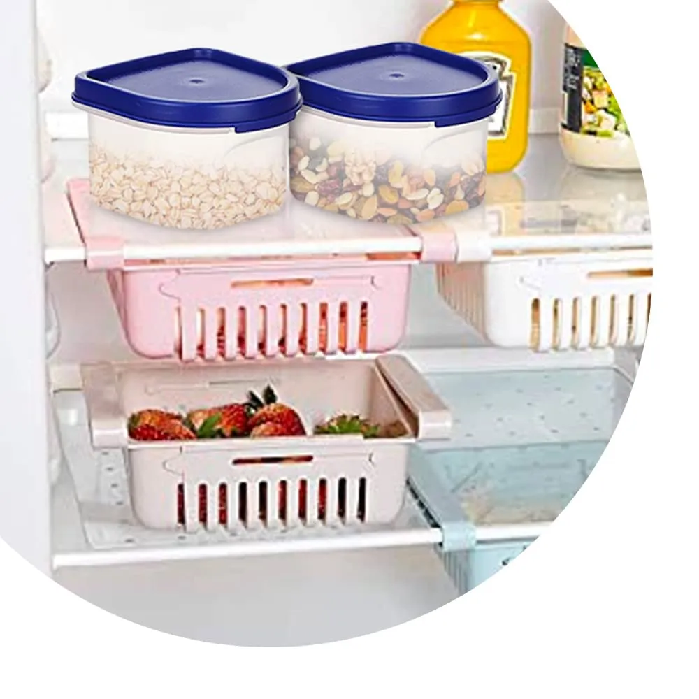 Homestic Storage Utility Container|Plastic Unbreakable Food Storage Jar|Leak Roof,BPA Free Food Kitchen Organizer With Lid,250 ML,Pack of 6 (White)
