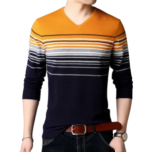 Homme Multi-Striped Pullover