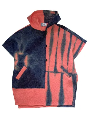 Hooded Boiled Wool Cape 1