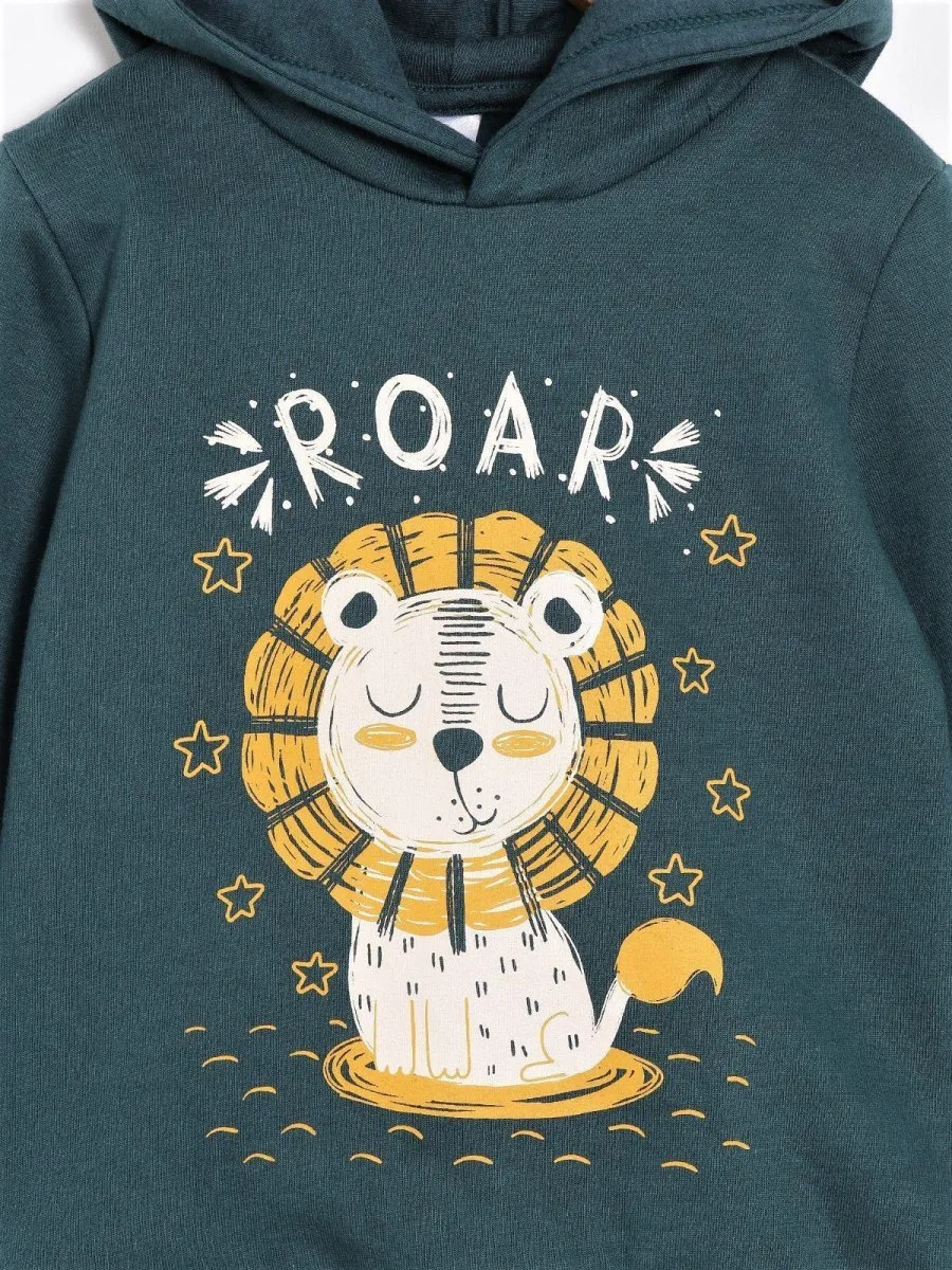 Hooded Sweatshirt Combo of 3-Little Monster-Little Surfer-My Little Lion