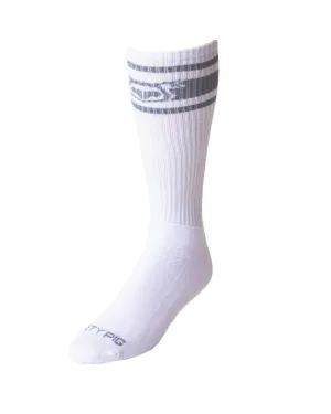 HOOK'D UP SPORT SOCK - White/Grey