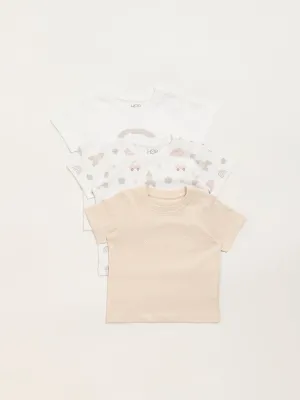 HOP Baby Assorted Multicolour Print T-Shirt - Pack of 3