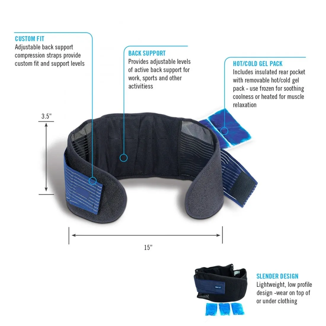 Hot and Cold Back Belt