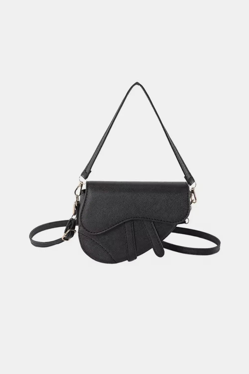 Hot Girl Croissant Crossbody Saddle Bag