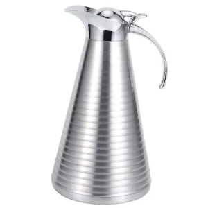 Household Insulated Kettle, 2L Stainless Steel Double-Deck Vacuum Jug Thermal Insulated Pot Water Kettle Silver