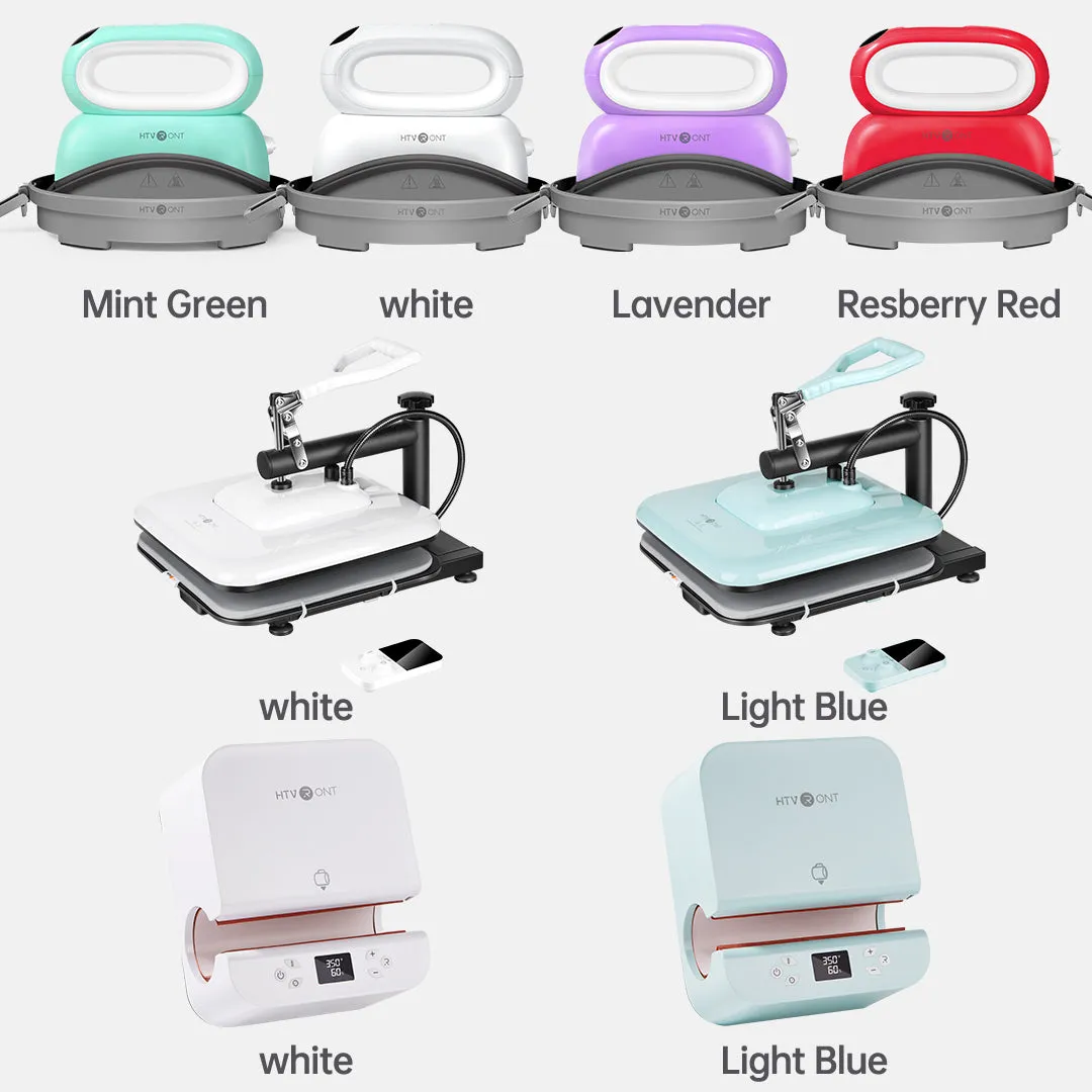 HTVRONT Manual Heat Press Machine 15" x 15" 110V   Tumbler Heat Press Machine   Hat Heat Press Machine