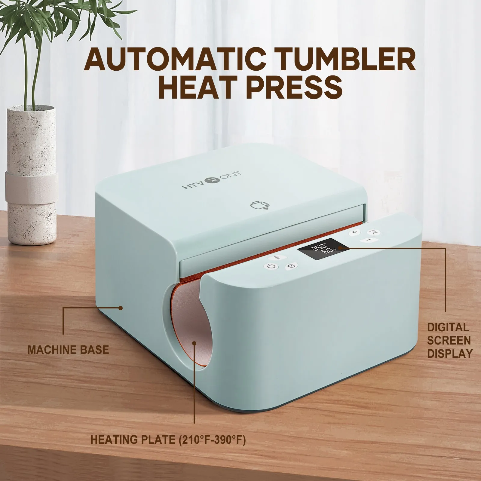 HTVRONT Manual Heat Press Machine 15" x 15" 110V   Tumbler Heat Press Machine   Hat Heat Press Machine