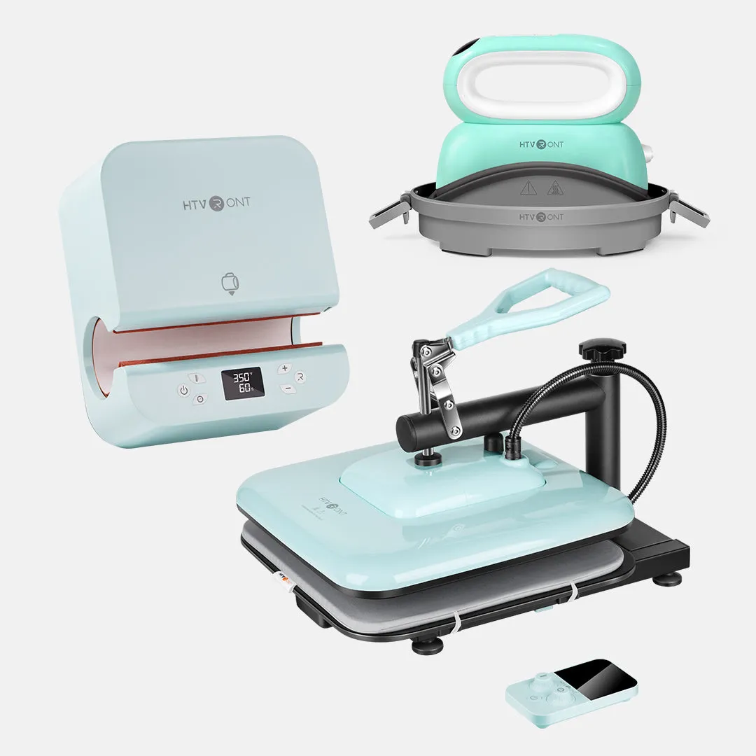 HTVRONT Manual Heat Press Machine 15" x 15" 110V   Tumbler Heat Press Machine   Hat Heat Press Machine