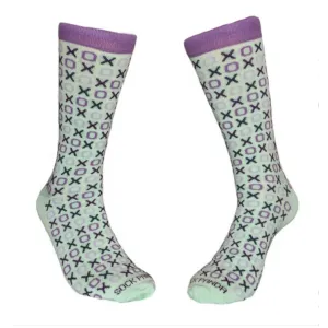 Hugs and Kisses (xoxo) Love Patterned Office Socks