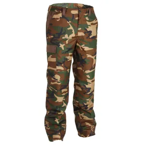 Hunting trousers/raincoat 100 warm camouflage SOLOGNAC, khaki