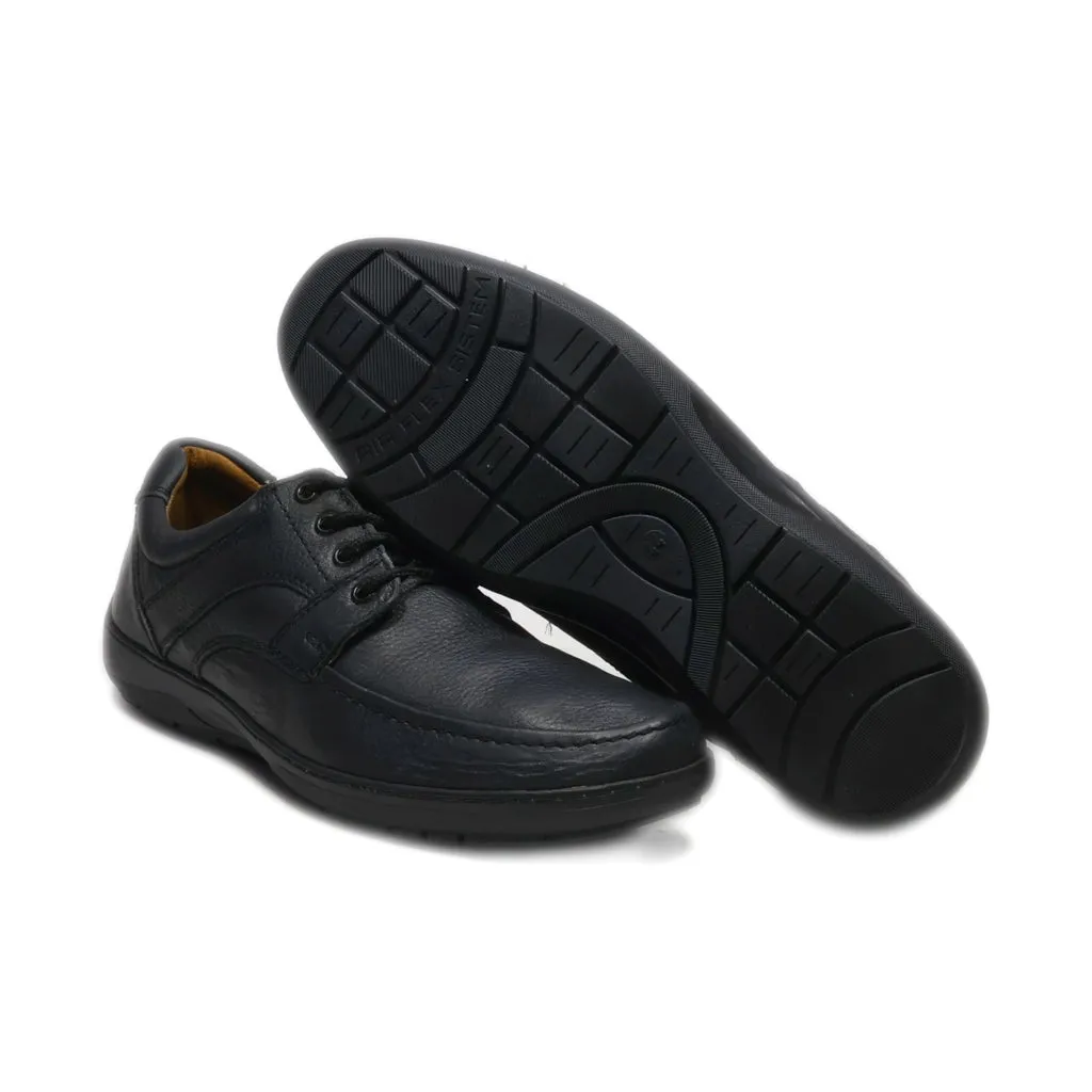 Hush Puppies Air System Casual Lace Ups Leather Black Colour For Men