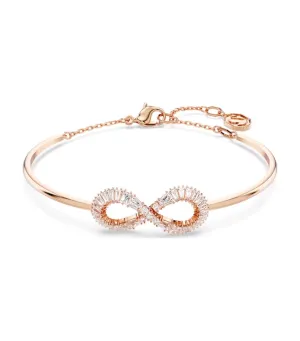 Hyperbola Bangle Infinity White Rose Gold-Tone Plated