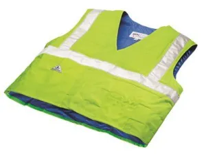 Hyperkewl Evaporative Cooling Vest (Traffic Safety Ansi Class Ii-Compliant) Hi-Viz Lime Large To Extra-Large 10 Per Case