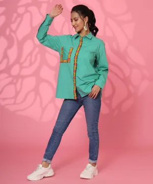 I BLOOM EMBROIDERY SHIRT