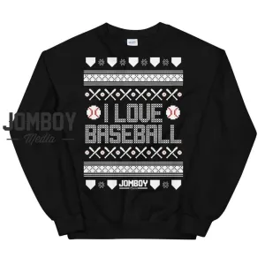 I Love Baseball | Holiday Sweater