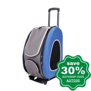 Ibiyaya - EVA Pet Carrier/ Pet Wheeled Carrier - Blue