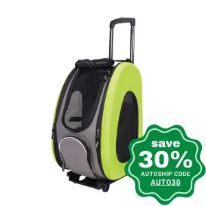 Ibiyaya - EVA Pet Carrier/ Pet Wheeled Carrier - Green