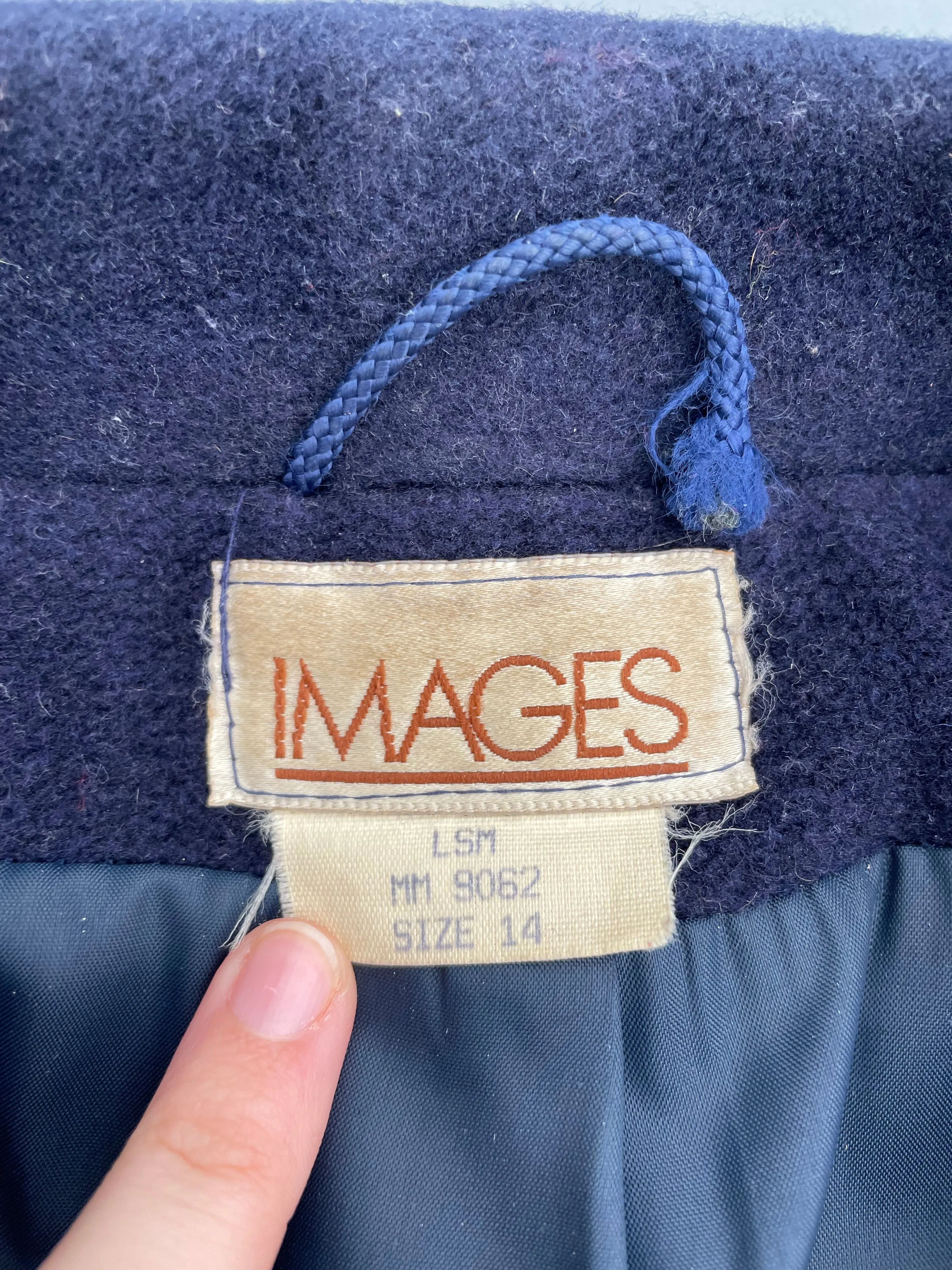 Images Wool Cashmere Coat Size 14