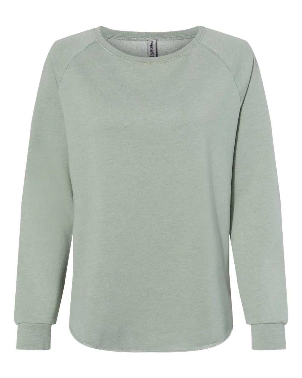 Independent Trading Co. Women's California Wave Wash Crewneck Sweatshirt PRM2000