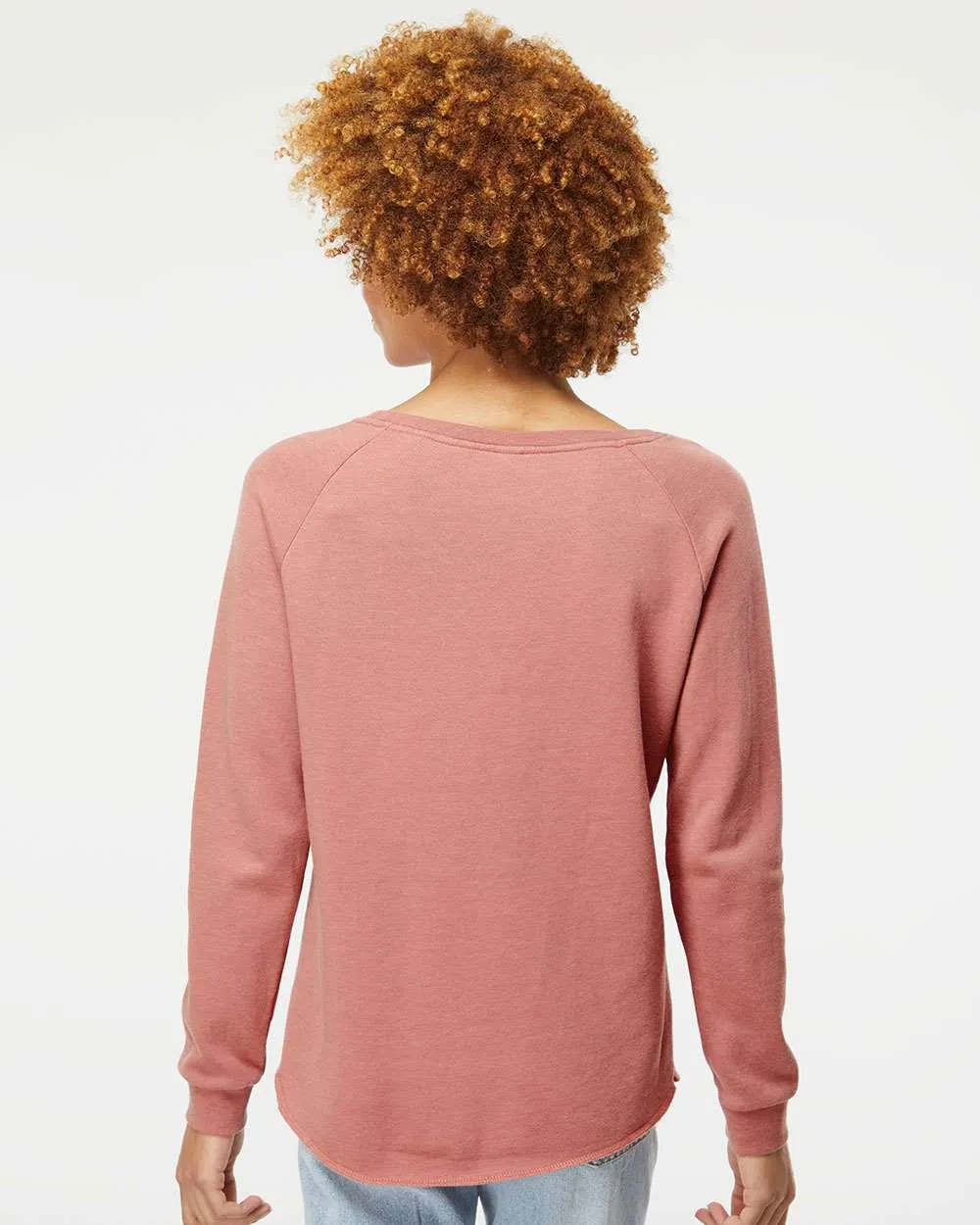 Independent Trading Co. Women's California Wave Wash Crewneck Sweatshirt PRM2000