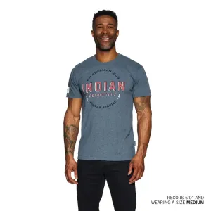 Indian Motorcycle Mens American Icon T-Shirt Blue