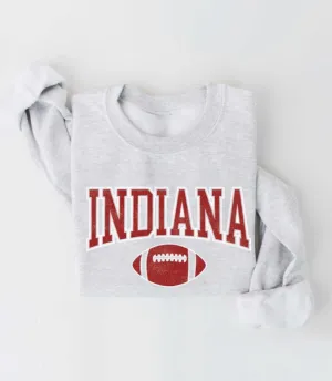 Indiana Football Graphic Crewneck Sweatshirt