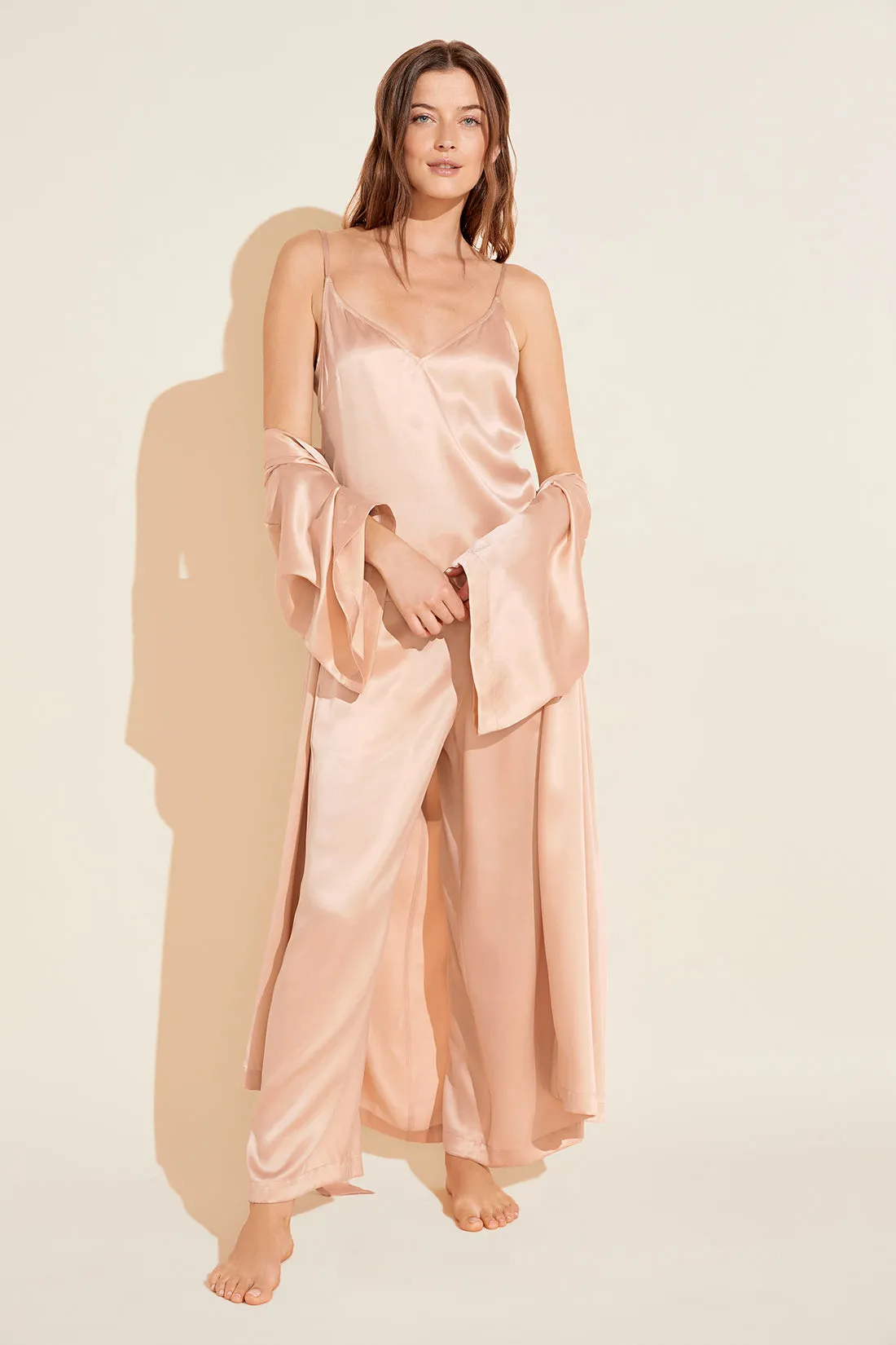 Inez Washable Silk Cami & Pant PJ Set