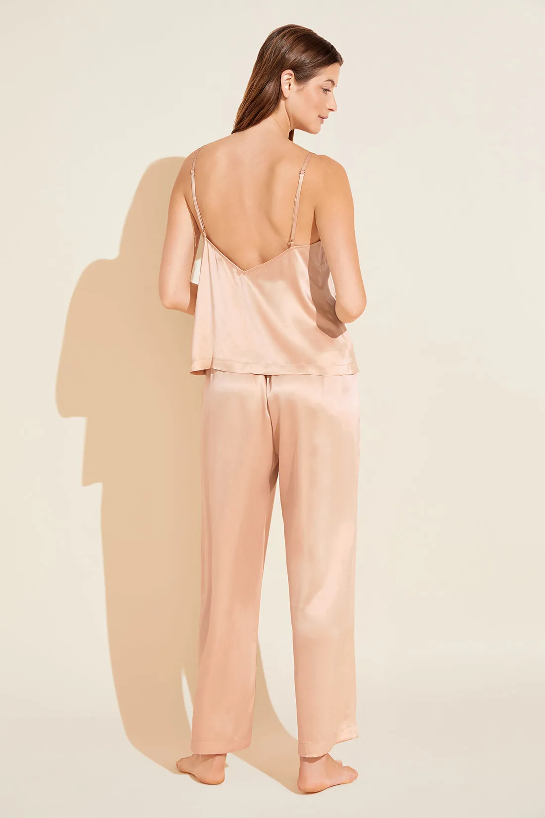 Inez Washable Silk Cami & Pant PJ Set