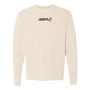 Initial 'Emotional Support Cup' Long Sleeve T-Shirt