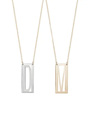 Initial Frame Necklace