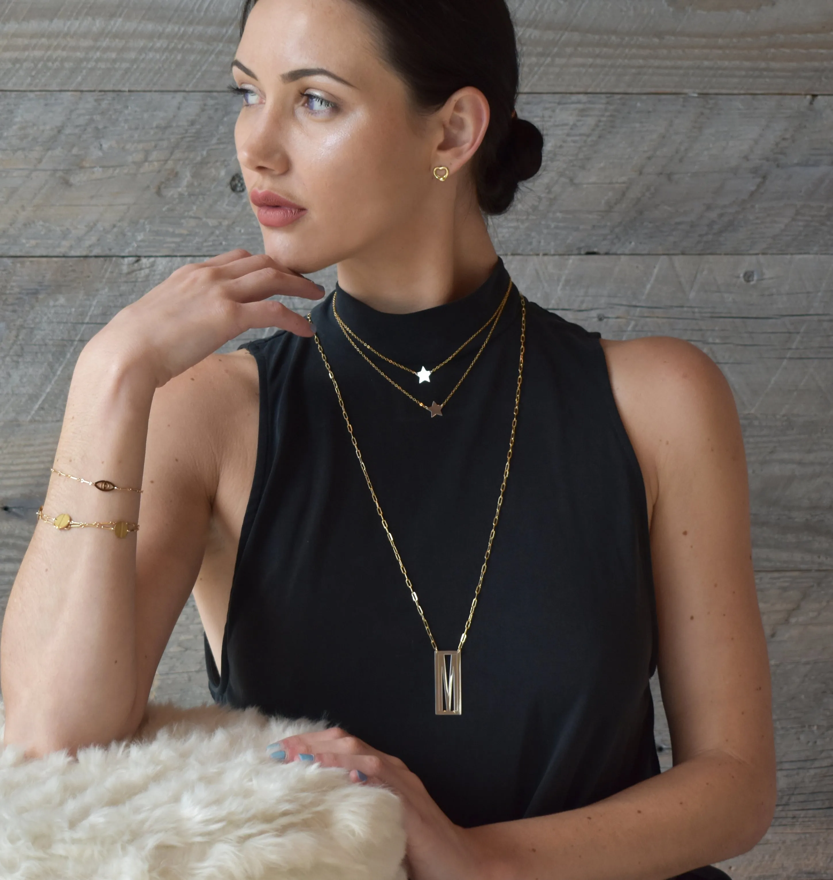 Initial Frame Necklace