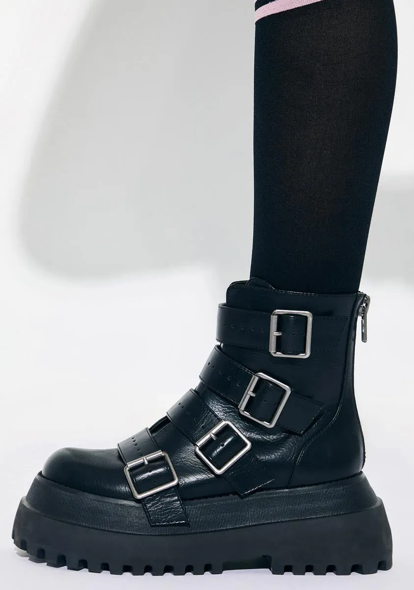 Into The Mosh Combat Boots