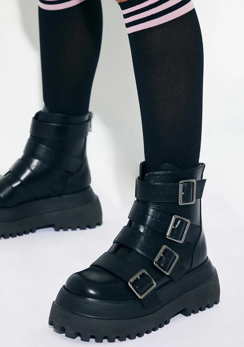 Into The Mosh Combat Boots