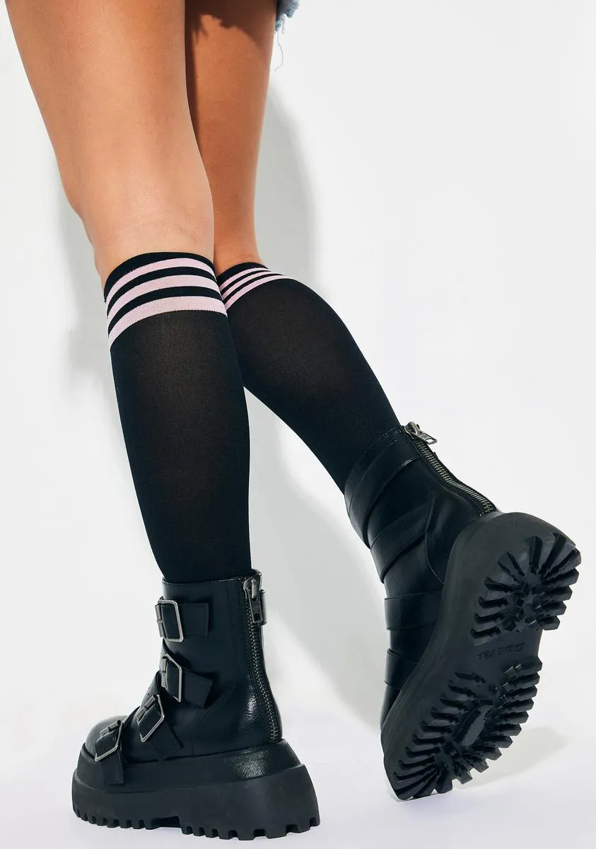 Into The Mosh Combat Boots
