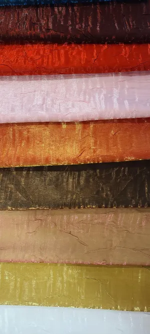 Iridescent Crush Shimmer Fabric | Iridescent Fabric | 54" Wide | Multiple Colors | Wholesale Bolt |